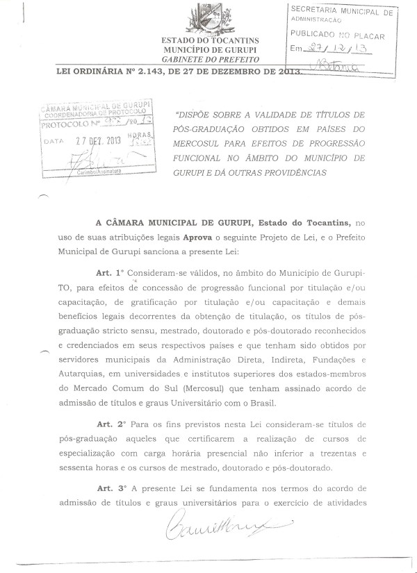 Câmara aprova lei que garante validade de títulos de pós-graduação no Mercosul