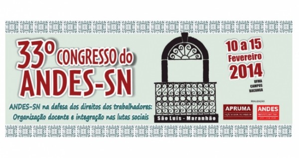 33º Congresso do ANDES-SN tem início na próxima semana