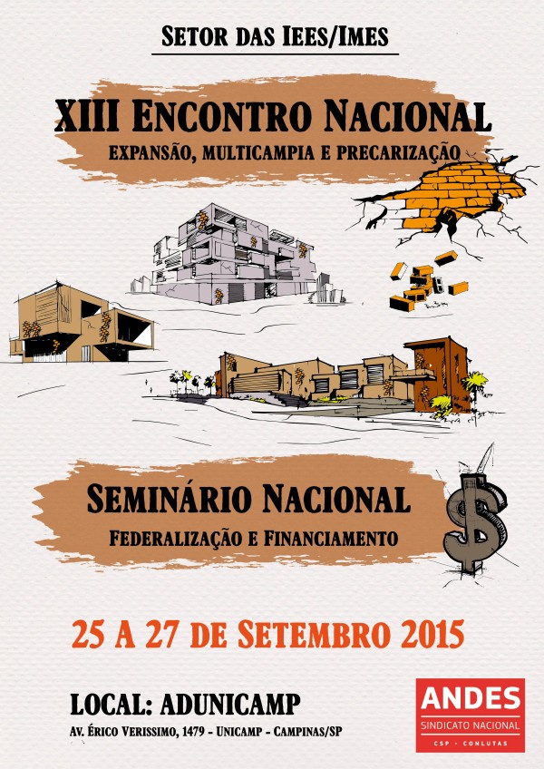 Encontro Nacional do Setor das Instituições Estaduais e Municipais acontece em Campinas no final de setembro