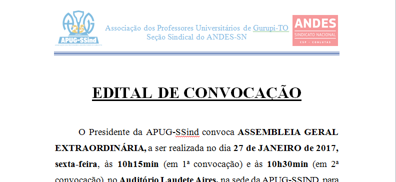 Edital do SNA: convocação de assembleia da Azul Linhas Aéreas