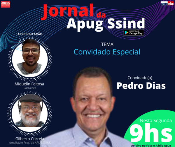 Rádio Apug entrevista Pedro Dias na segunda 23/11