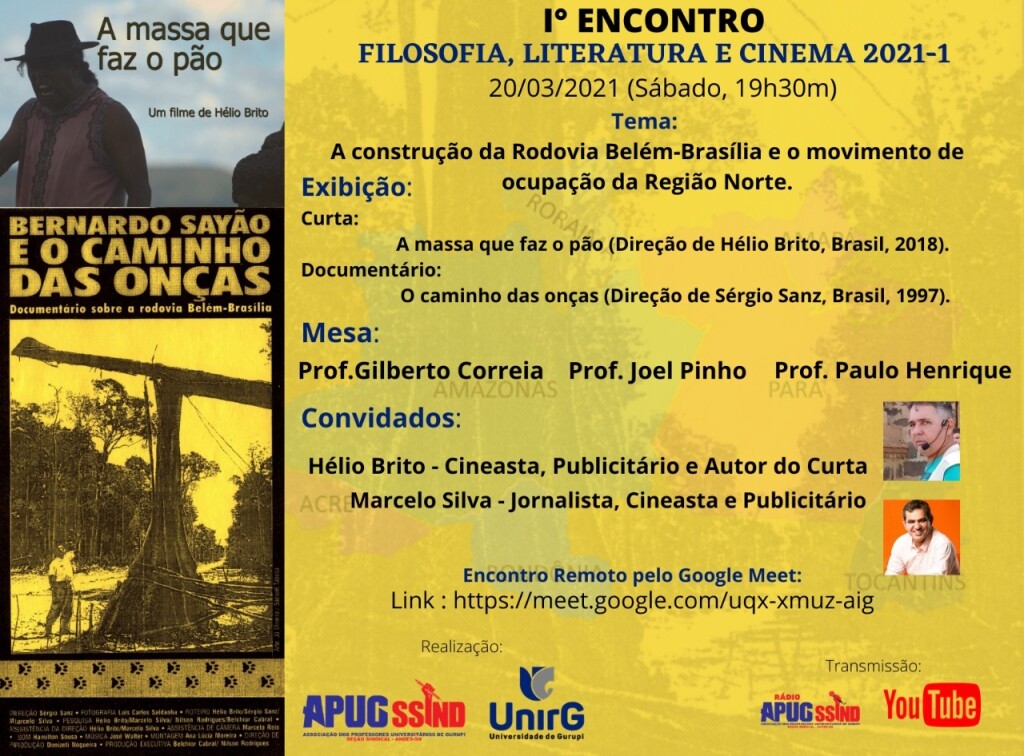 APUG-Ssind Filosofia, Literatura e Cinema deste sábado debate movimento  seringueiro nos anos 70 e 80 no Acre - APUG-Ssind