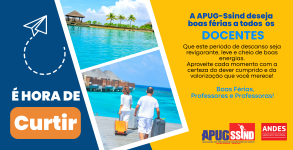 Banner promocional para agência de viagem azul e amarelo moderno