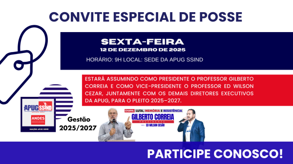 Convite Especial de Posse nova Diretoria: Biênio 2025 – 2027