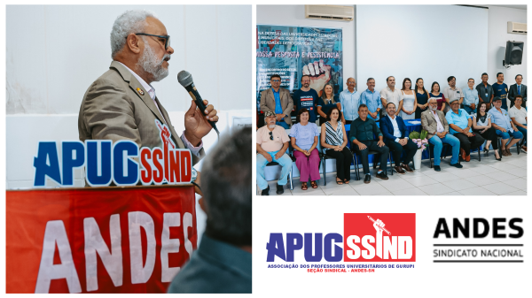 Presidente empossado destaca defesa dos direitos docentes e compromisso com a democracia